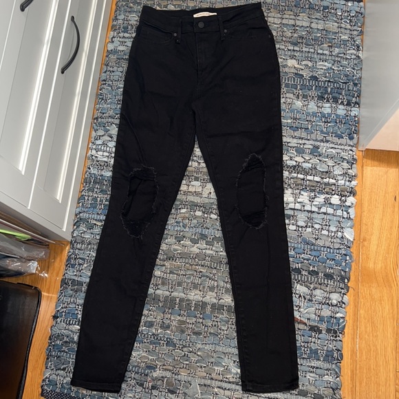 Levi’s 721 distressed high rise skinny jeans - Picture 2 of 5
